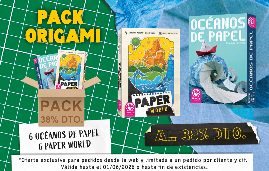 Pack Origami: 6 Oceanos de Papel + 6 Paper World