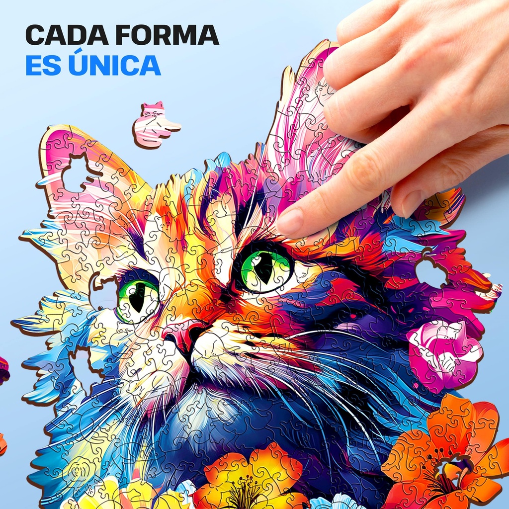Puzzle de Madera - Gato - 300 piezas