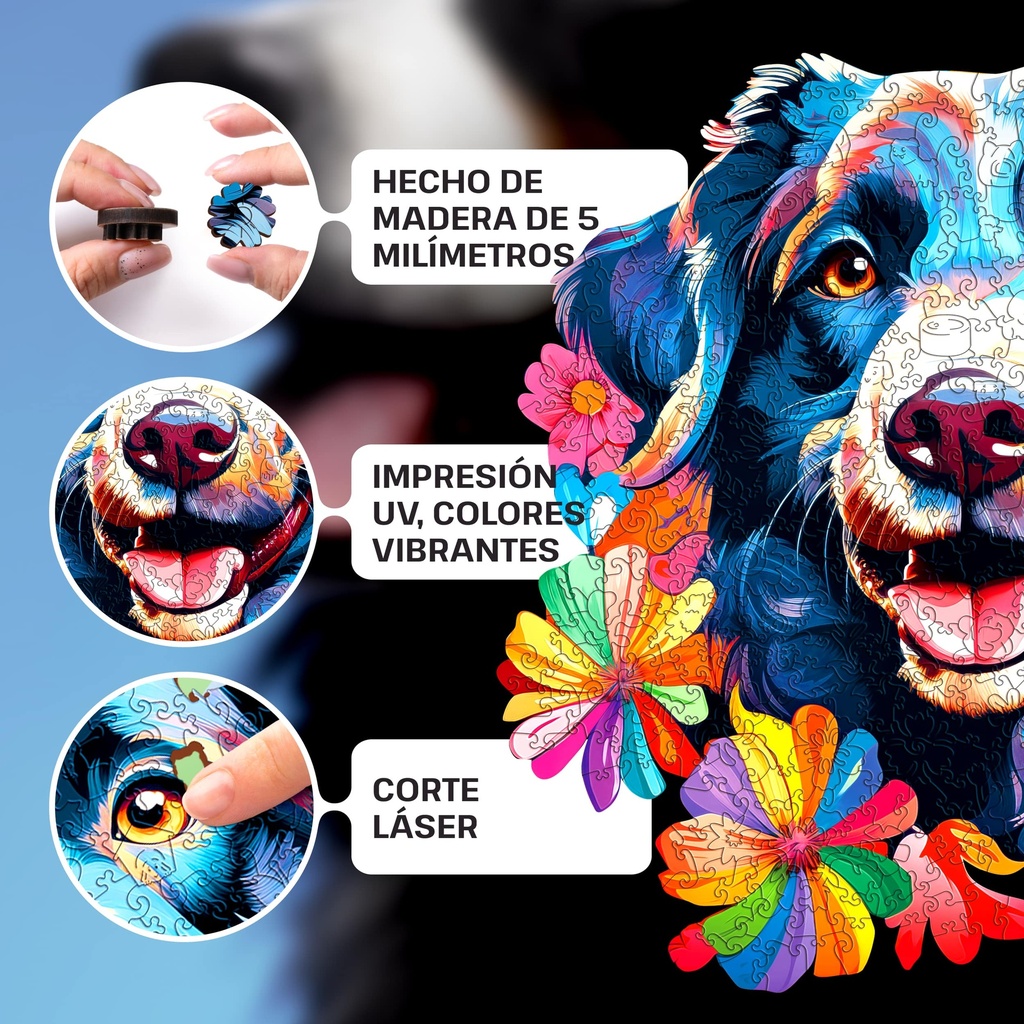 Puzzle de Madera - Perro - 300 piezas