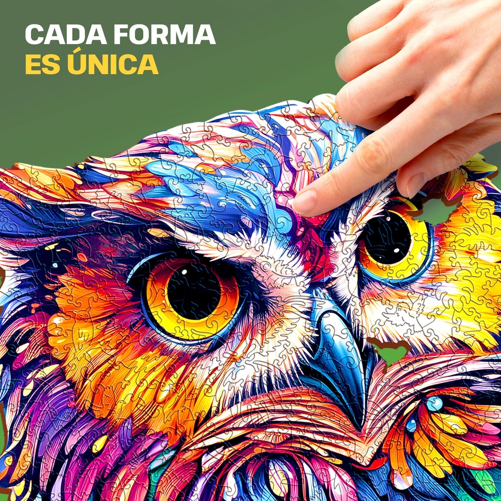 Puzzle de Madera - Búho - 300 piezas