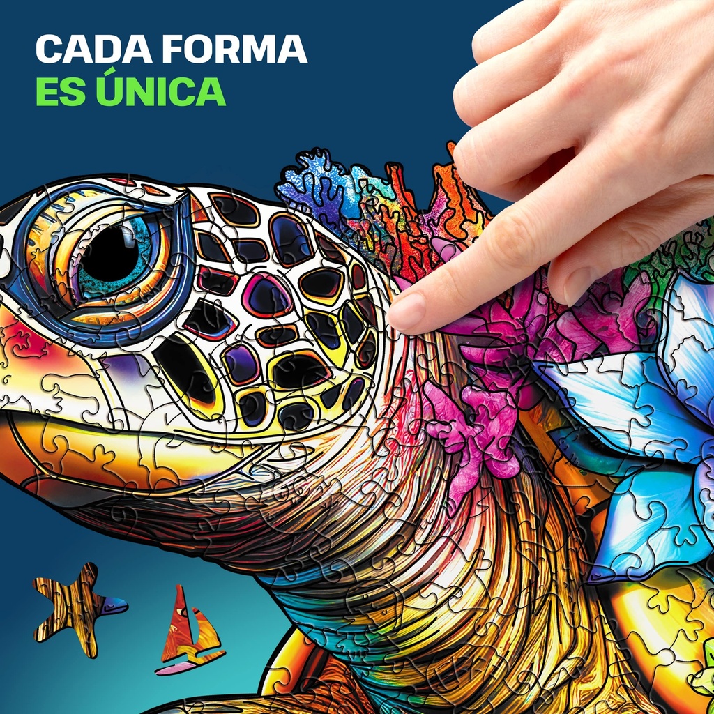 Puzzle de Madera - Tortuga - 300 piezas