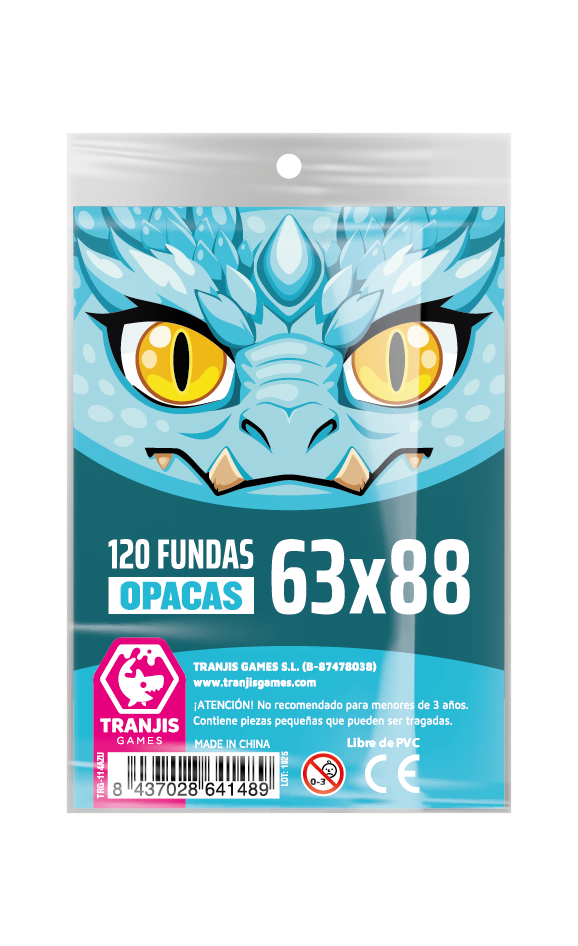 Fundas Dragón Azul (63X88mm)