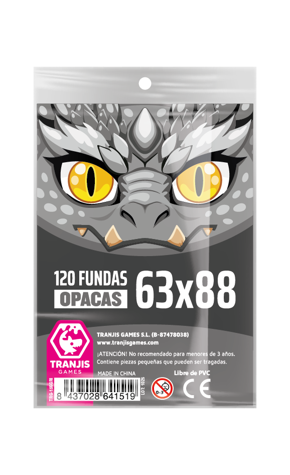 Fundas Dragón Gris (63X88mm) 