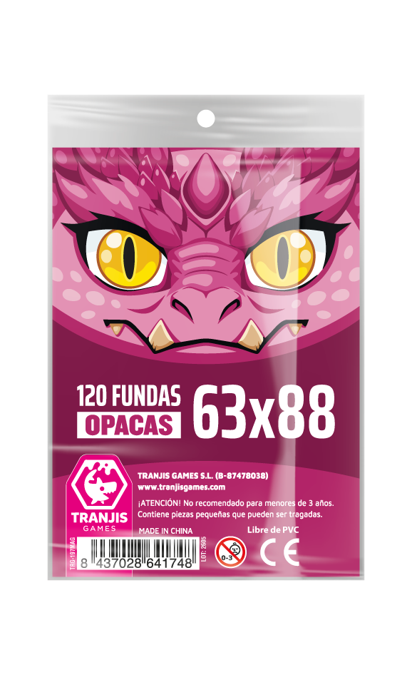 Fundas Dragón MAGENTA (63X88mm)