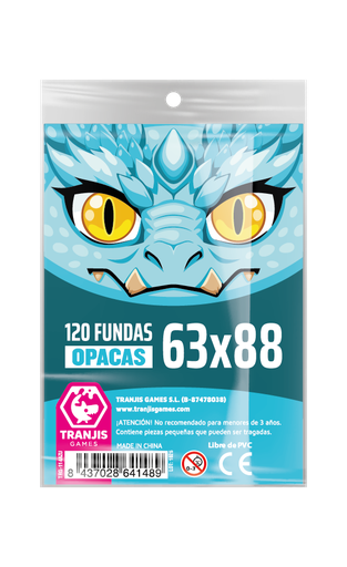 [TRG-114azu] Fundas Dragón Azul (63X88mm)