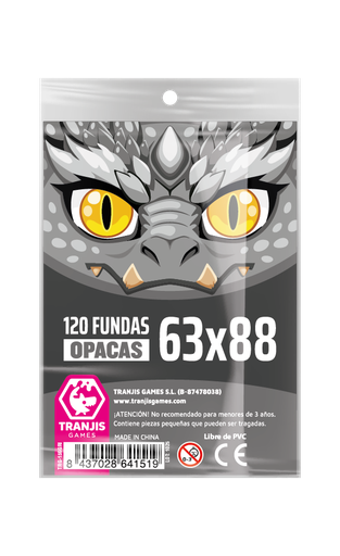 [TRG-156gre] Fundas Dragón Gris (63X88mm) 